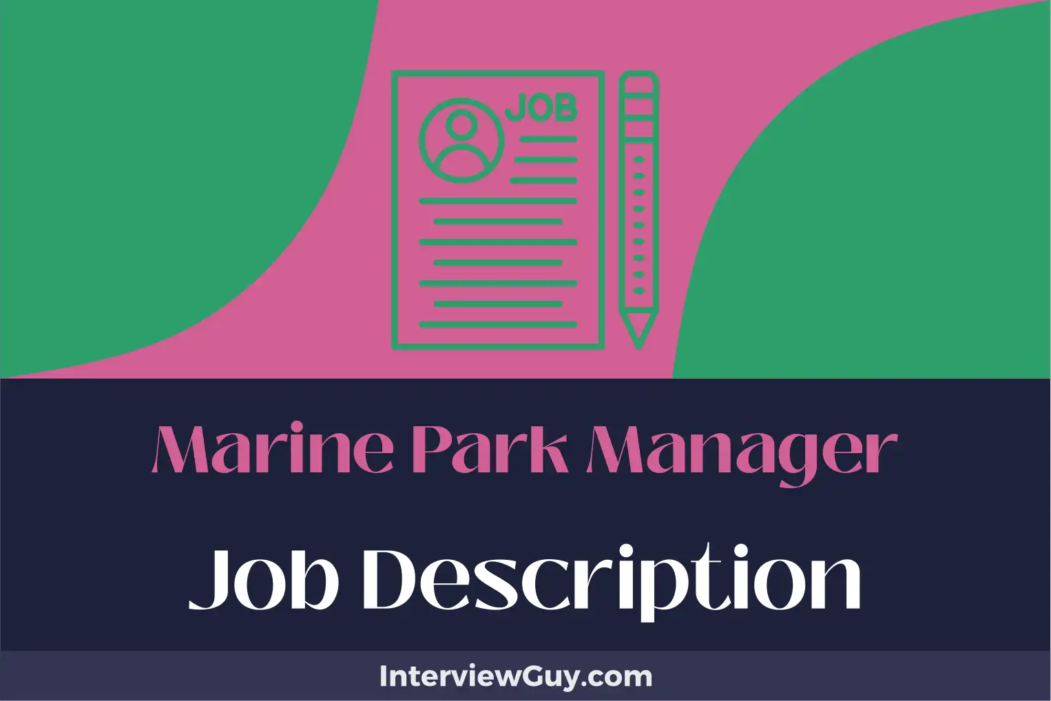 marine park manager job description