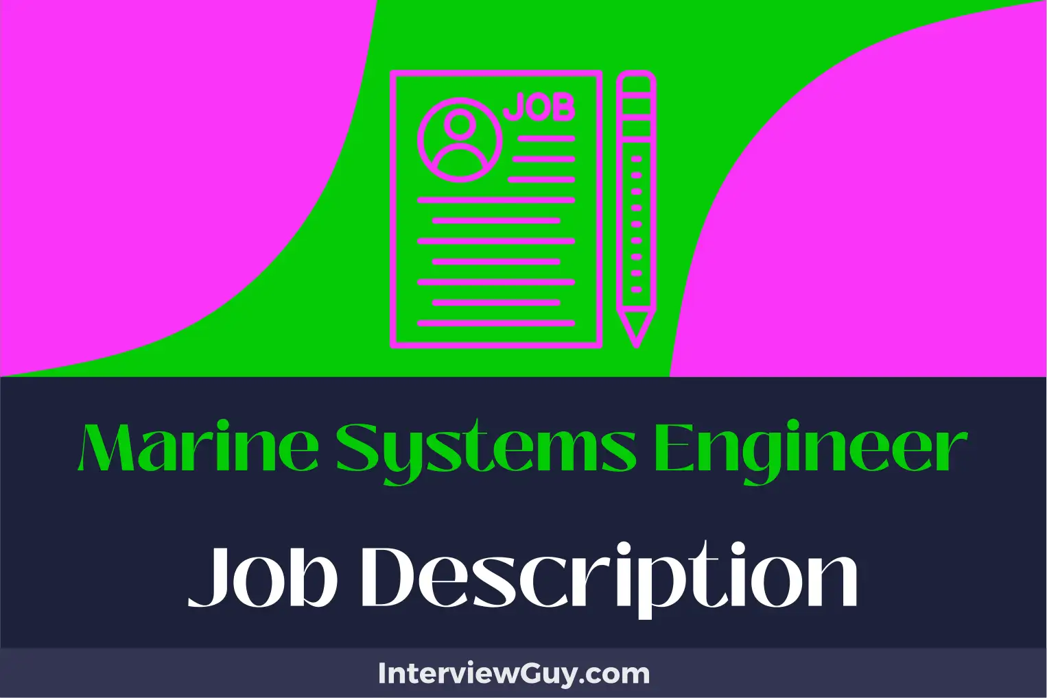 marine systems engineer job description