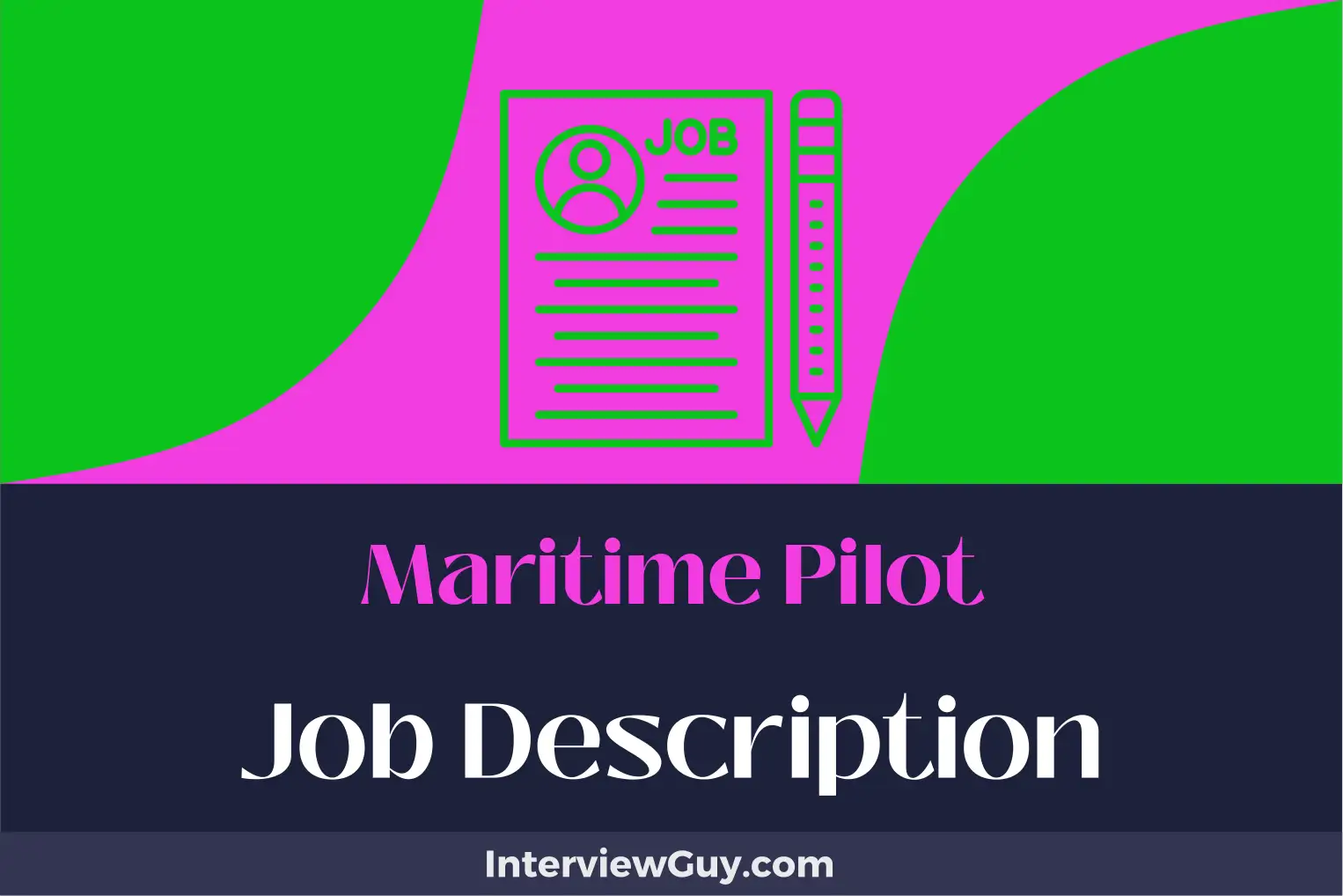 maritime pilot job description