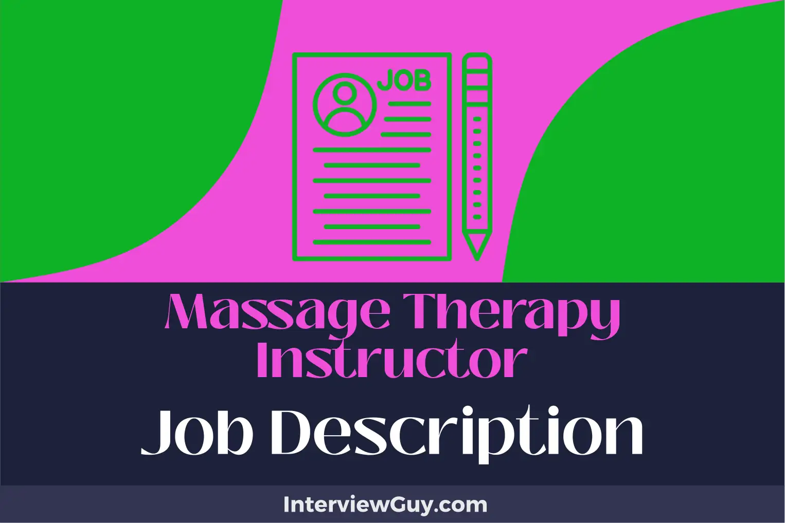 massage therapy instructor job description