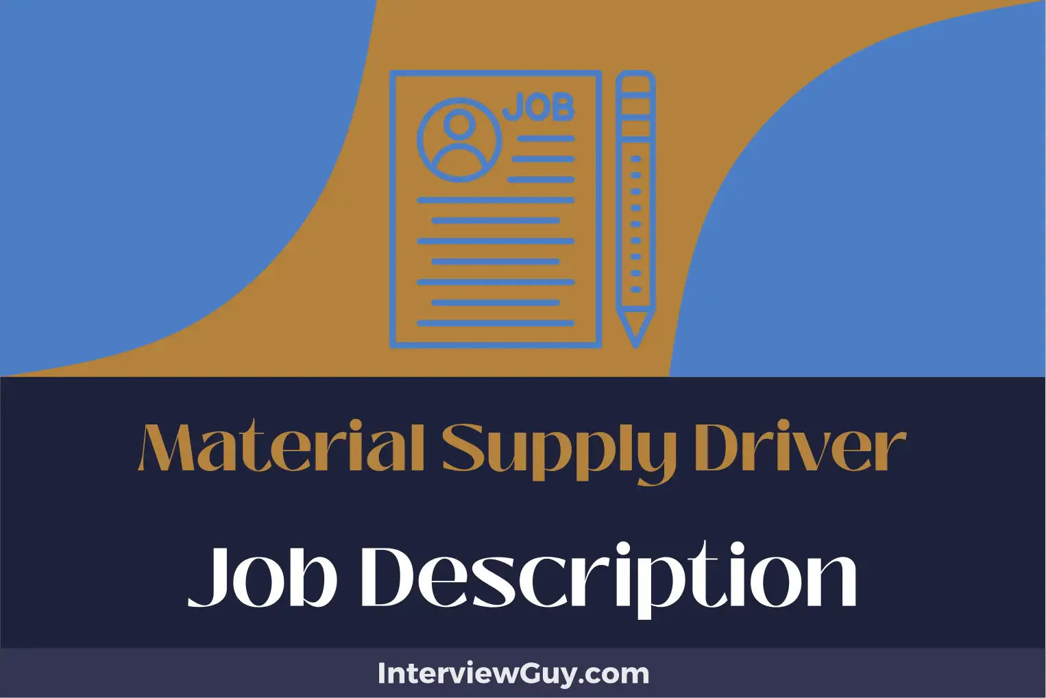 material supply driver job description