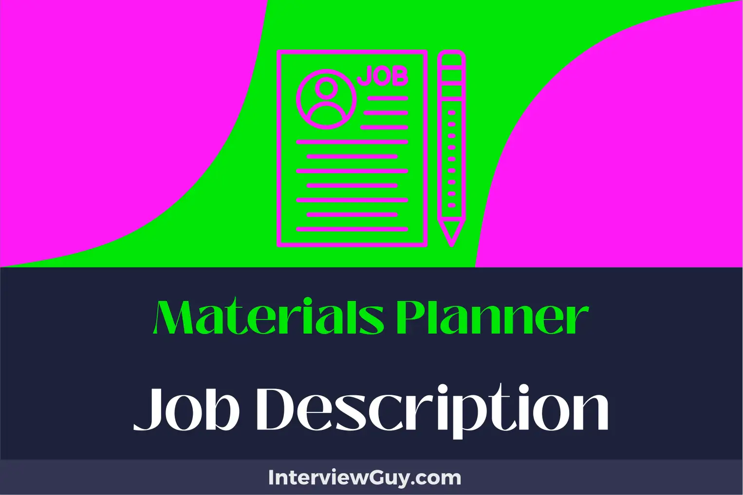 materials planner job description