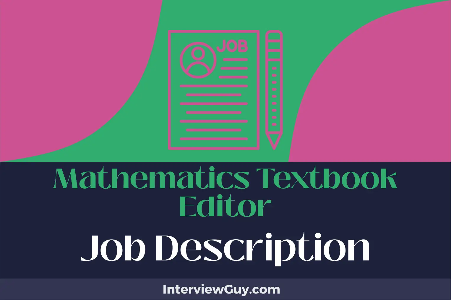 mathematics textbook editor job description