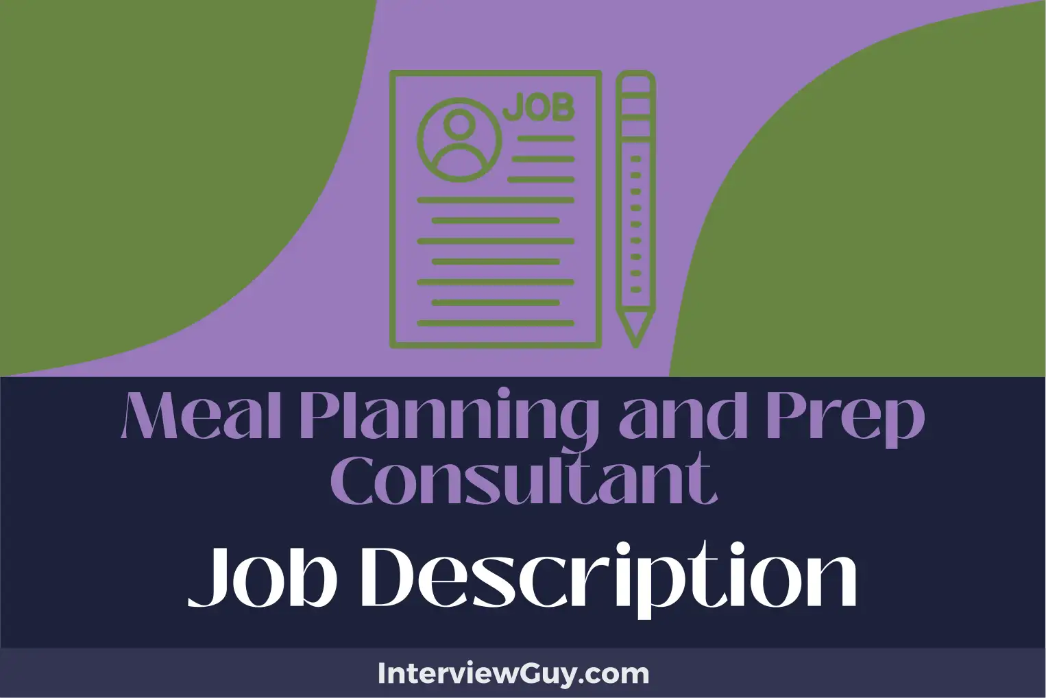 meal planning and prep consultant job description