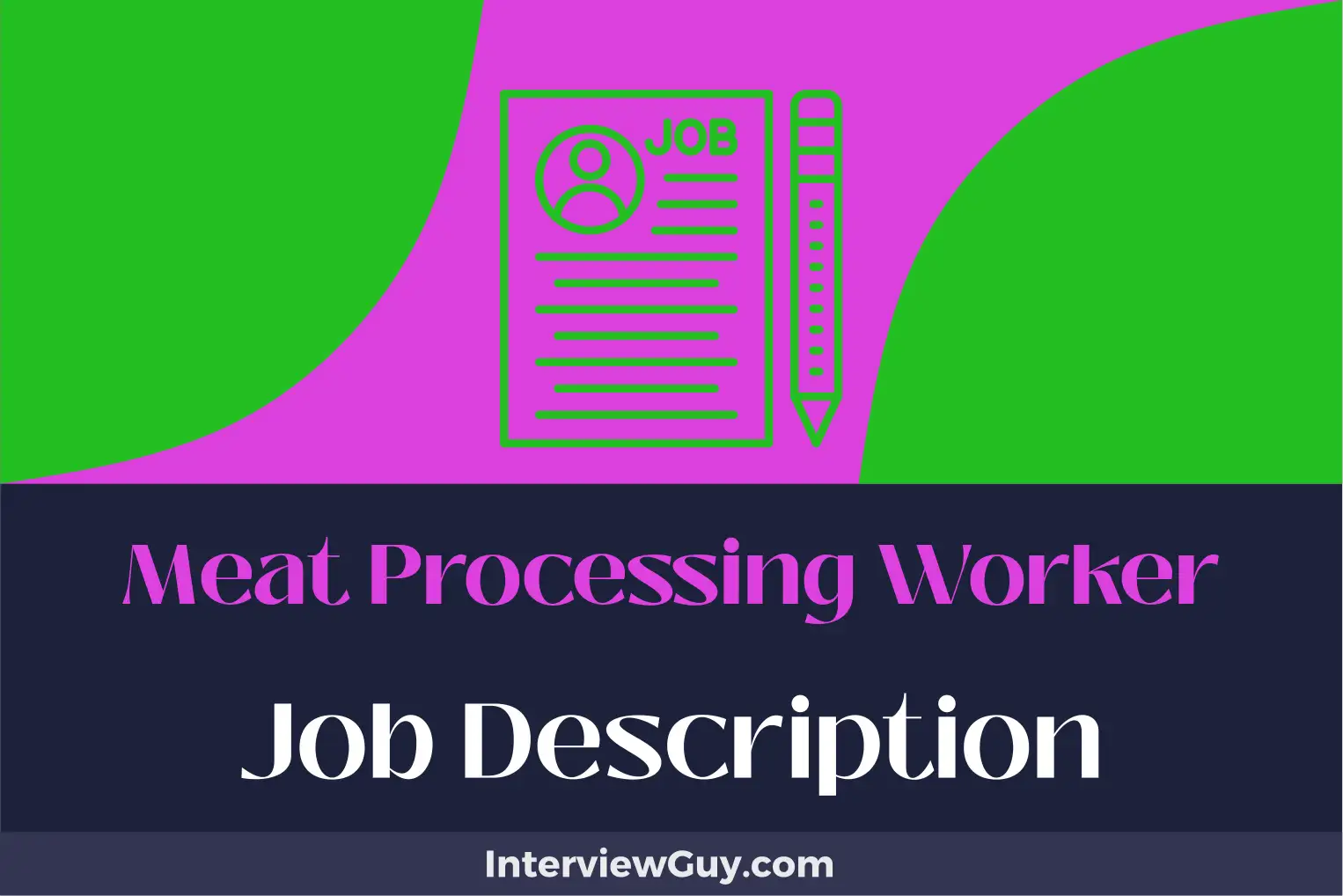meat processing worker job description