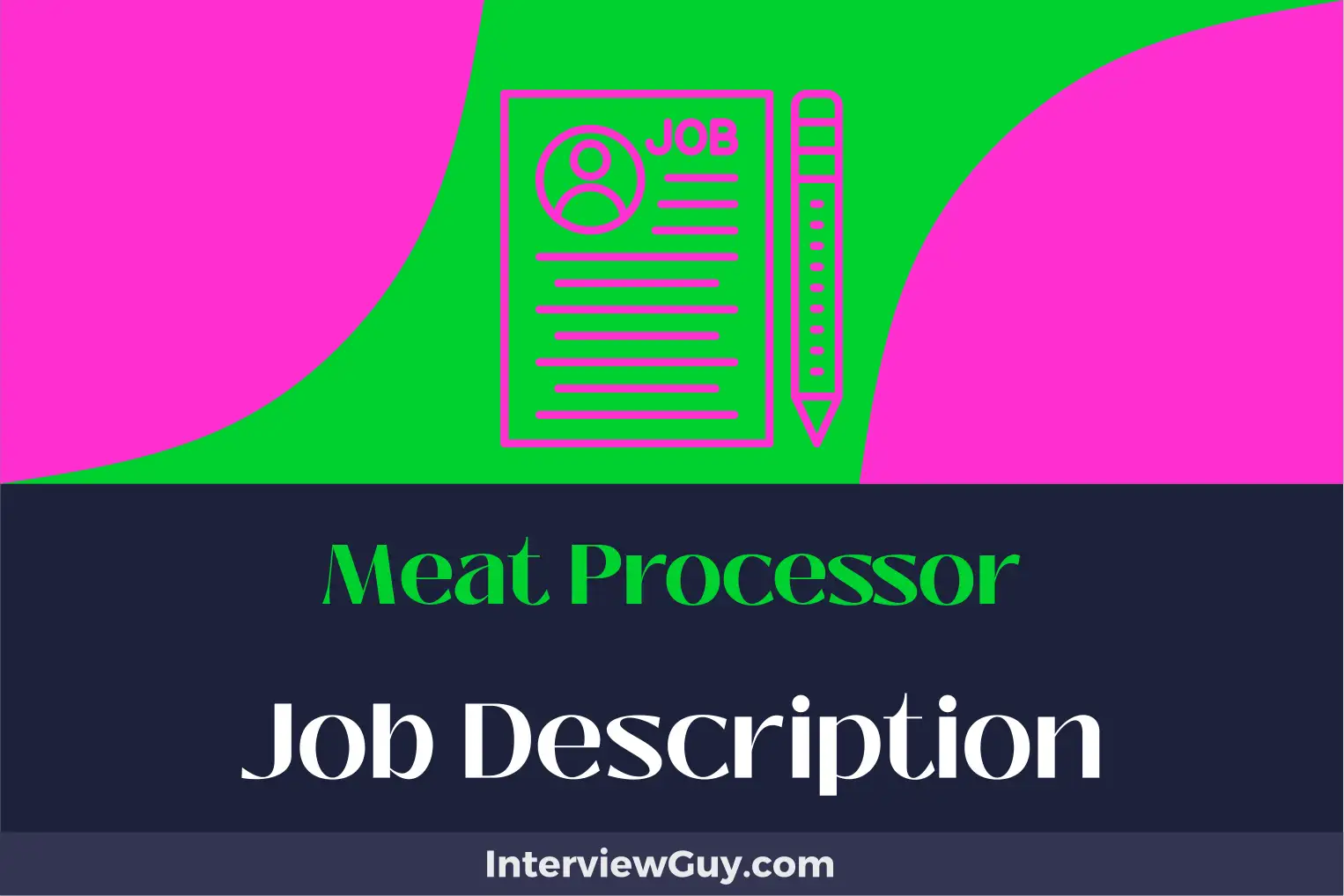 meat processor job description