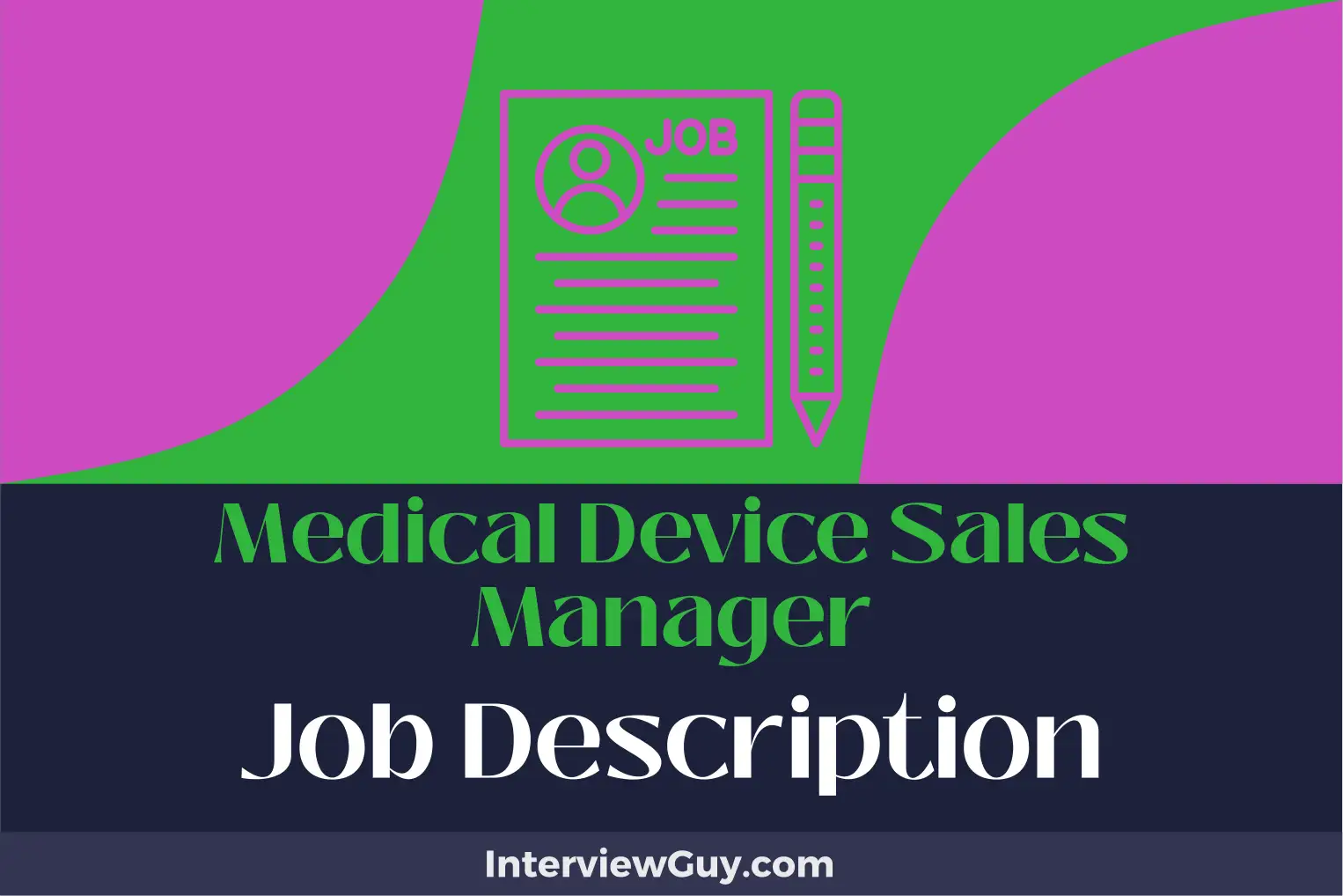 medical device sales manager job description