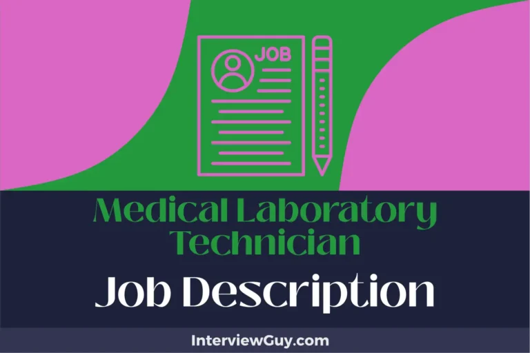 medical laboratory technician job description