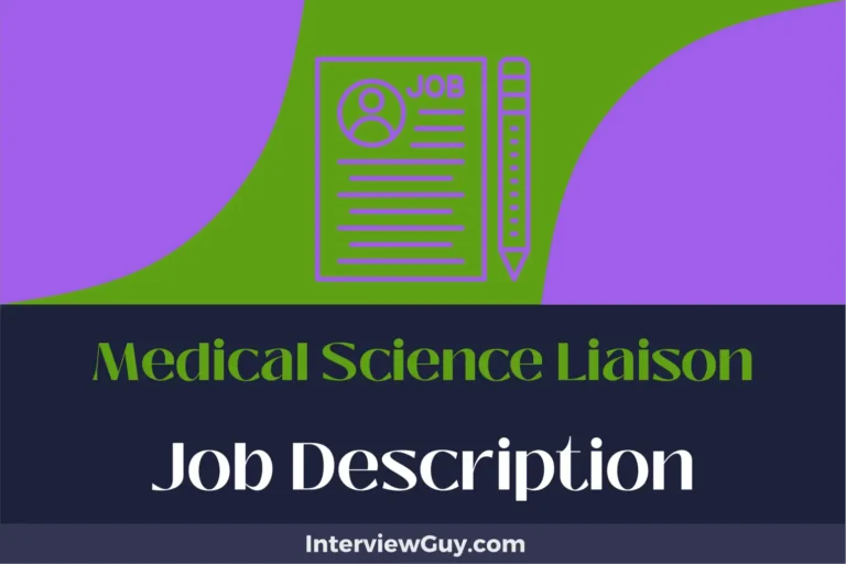medical science liaison job description