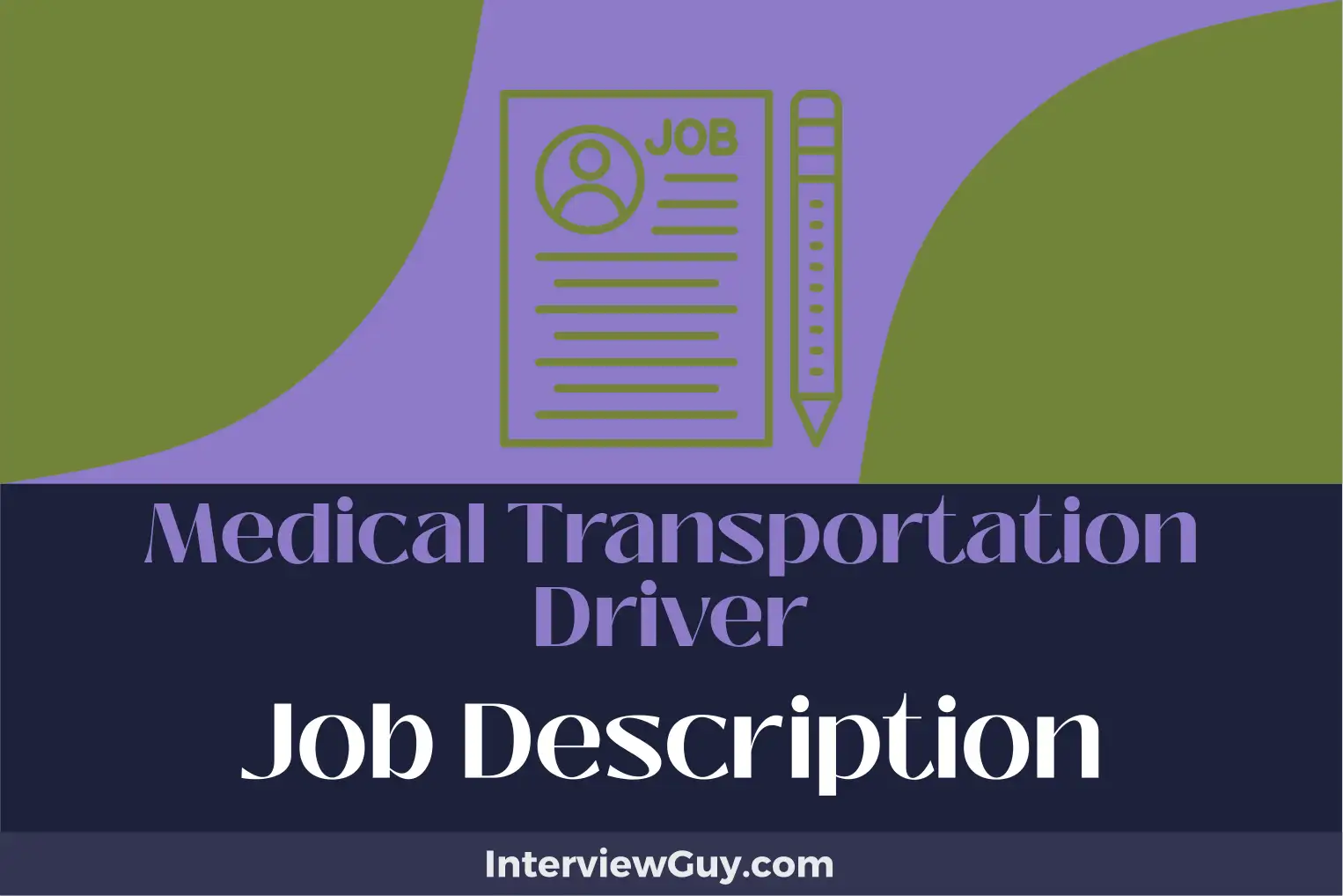 medical transportation driver job description