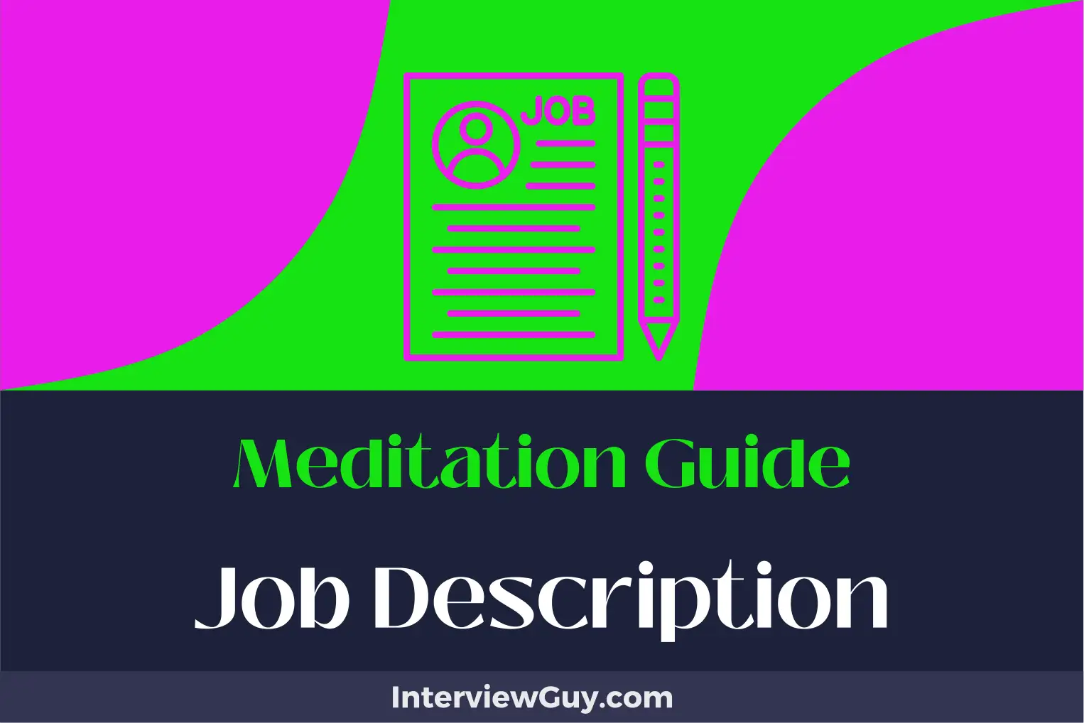 meditation guide job description