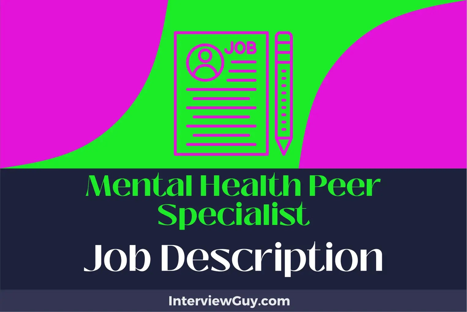 mental health peer specialist job description
