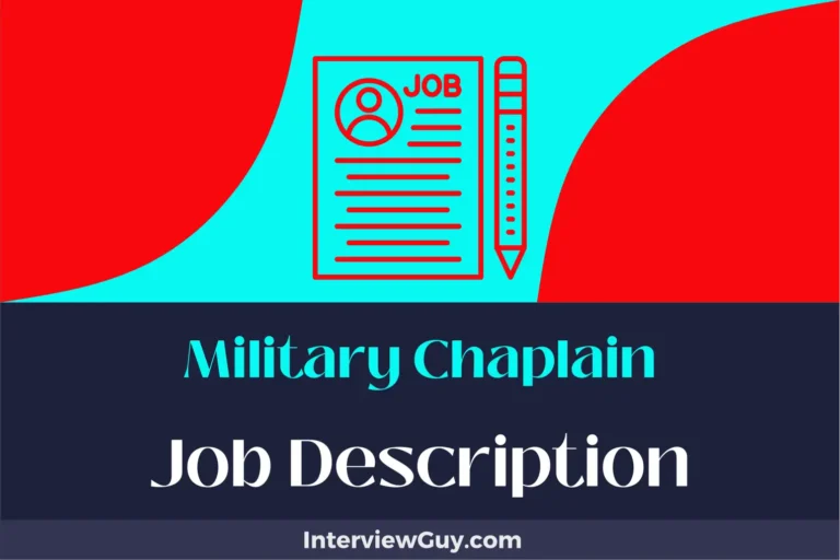 military chaplain job description