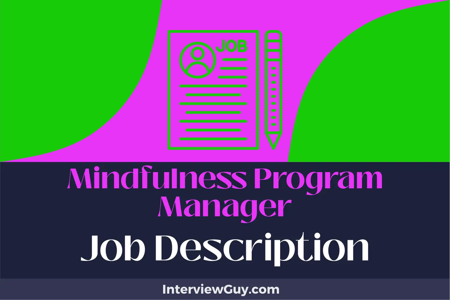 mindfulness program manager job description