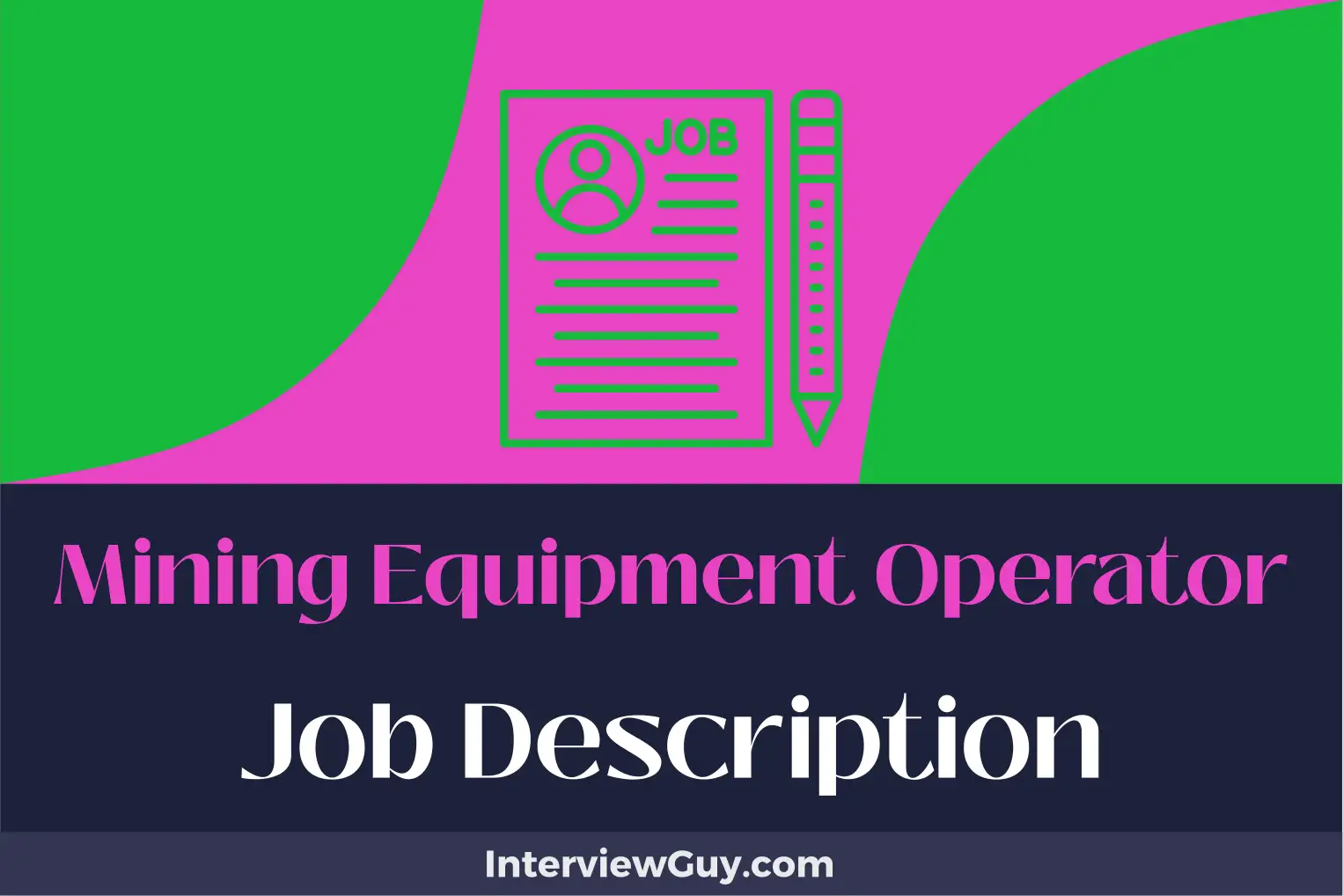 mining equipment operator job description