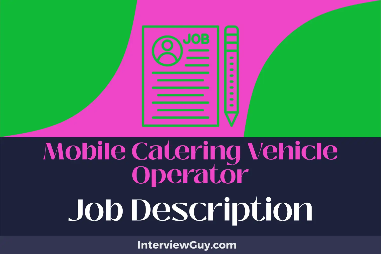 mobile catering vehicle operator job description