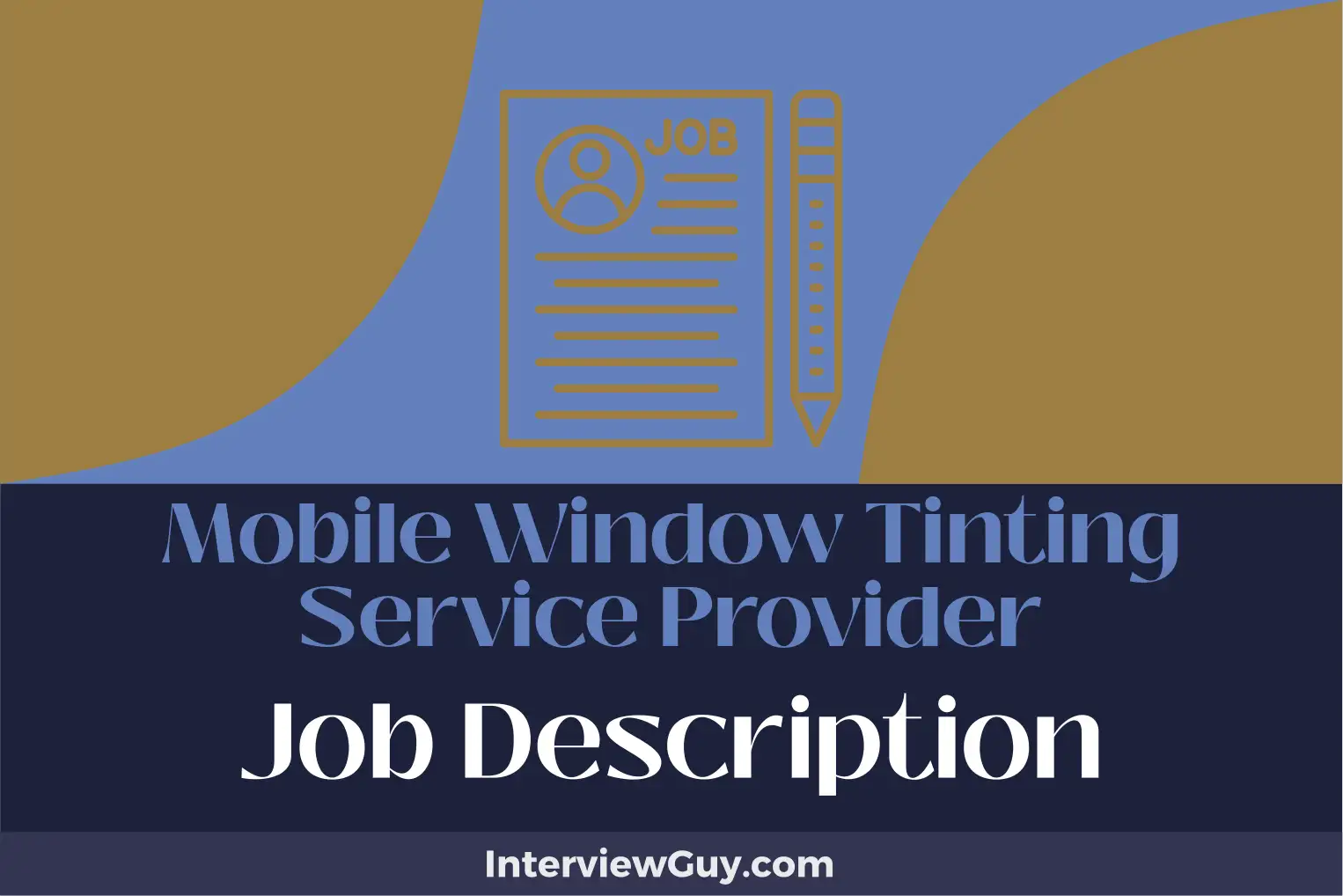 mobile window tinting service provider job description