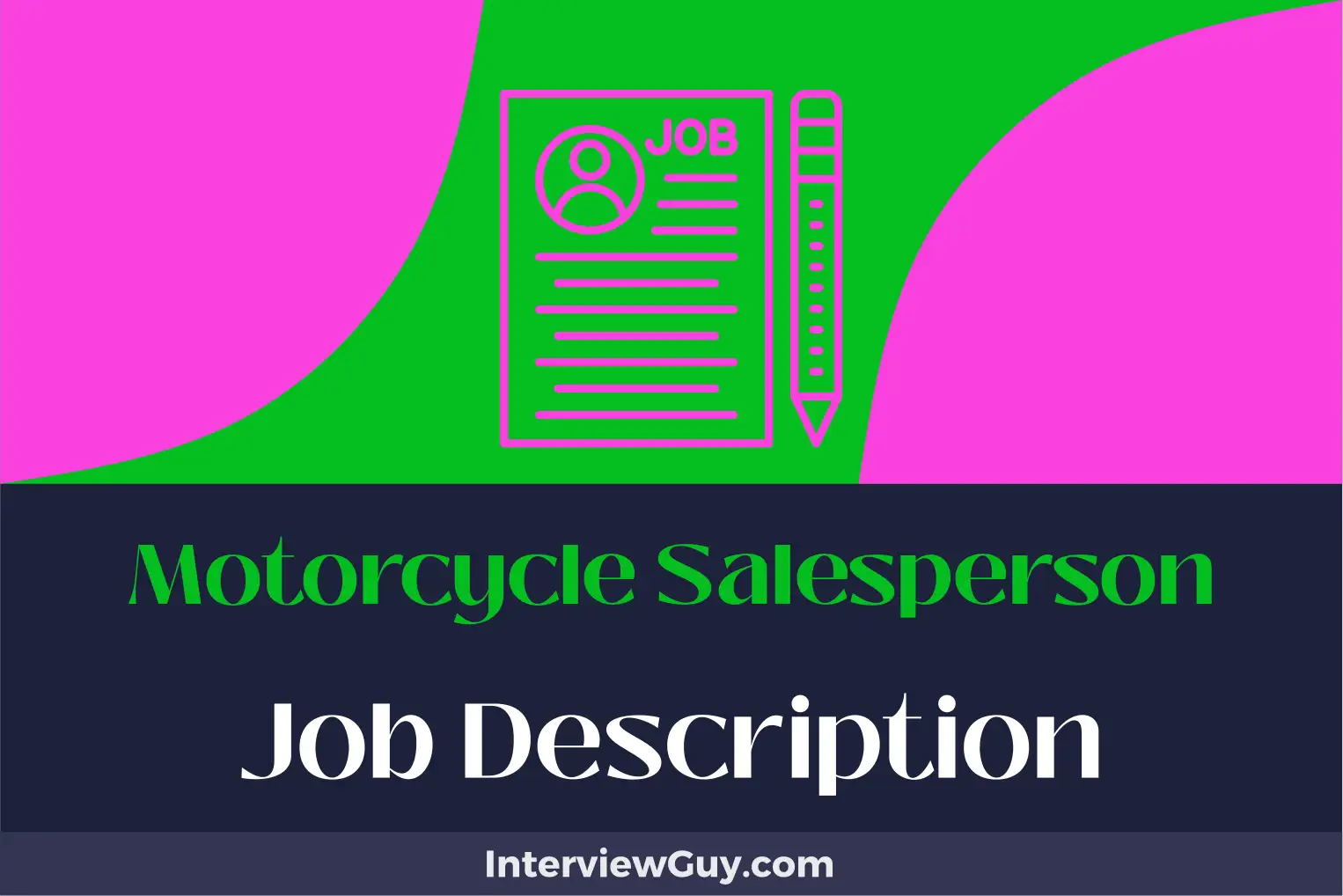 motorcycle salesperson job description