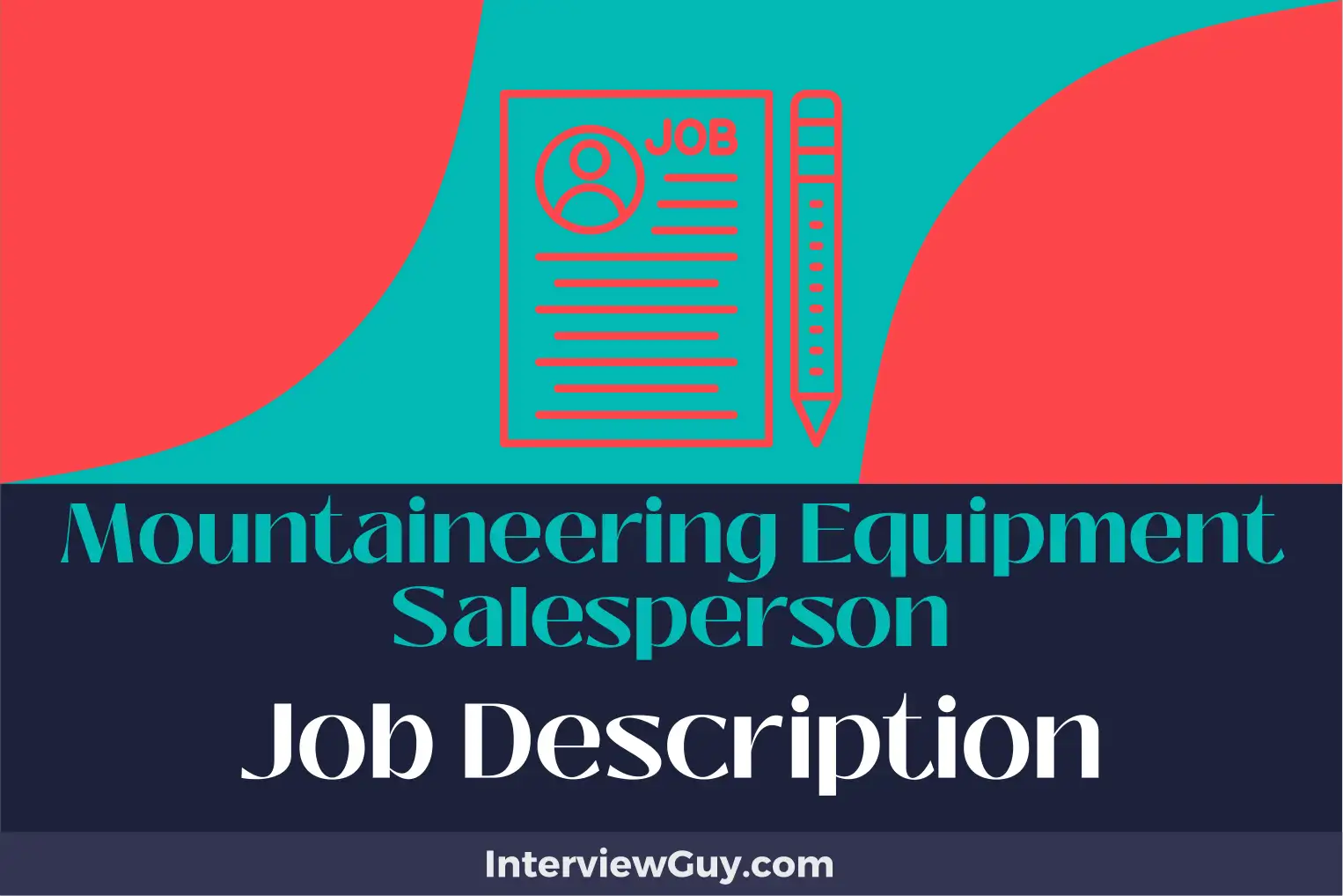 mountaineering equipment salesperson job description