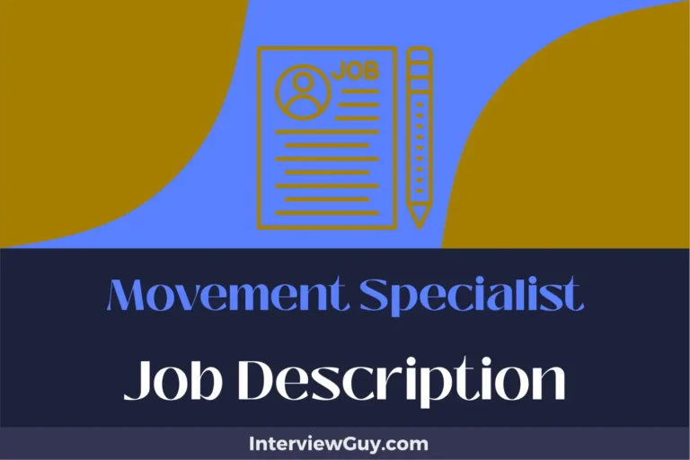 movement specialist job description