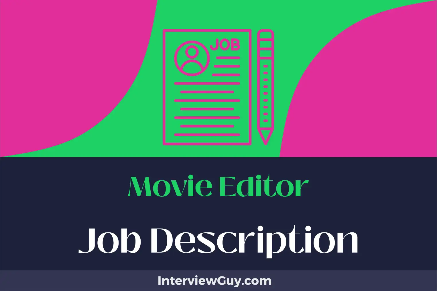 movie editor job description