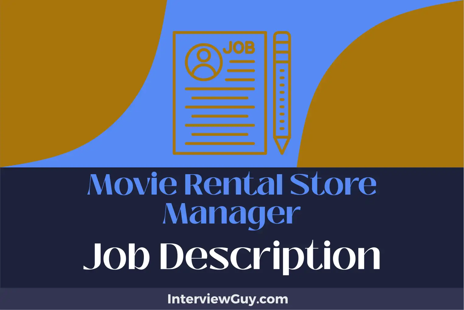 movie rental store manager job description