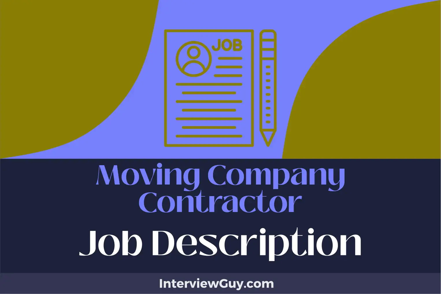 moving company contractor job description