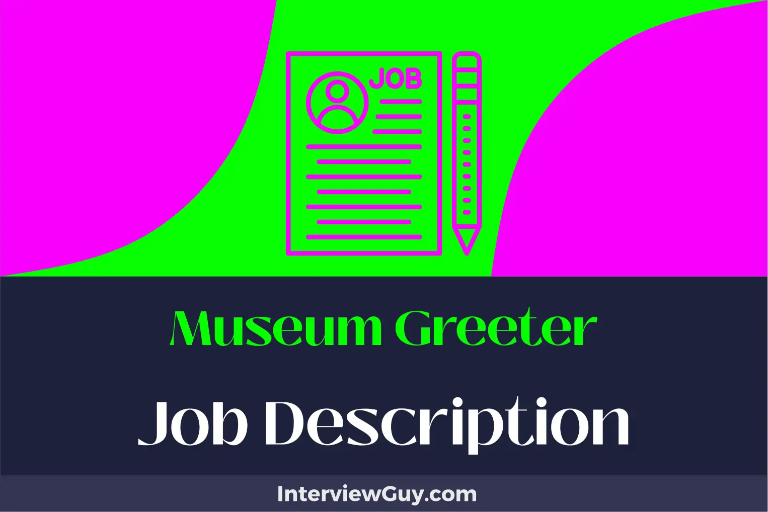 museum greeter job description