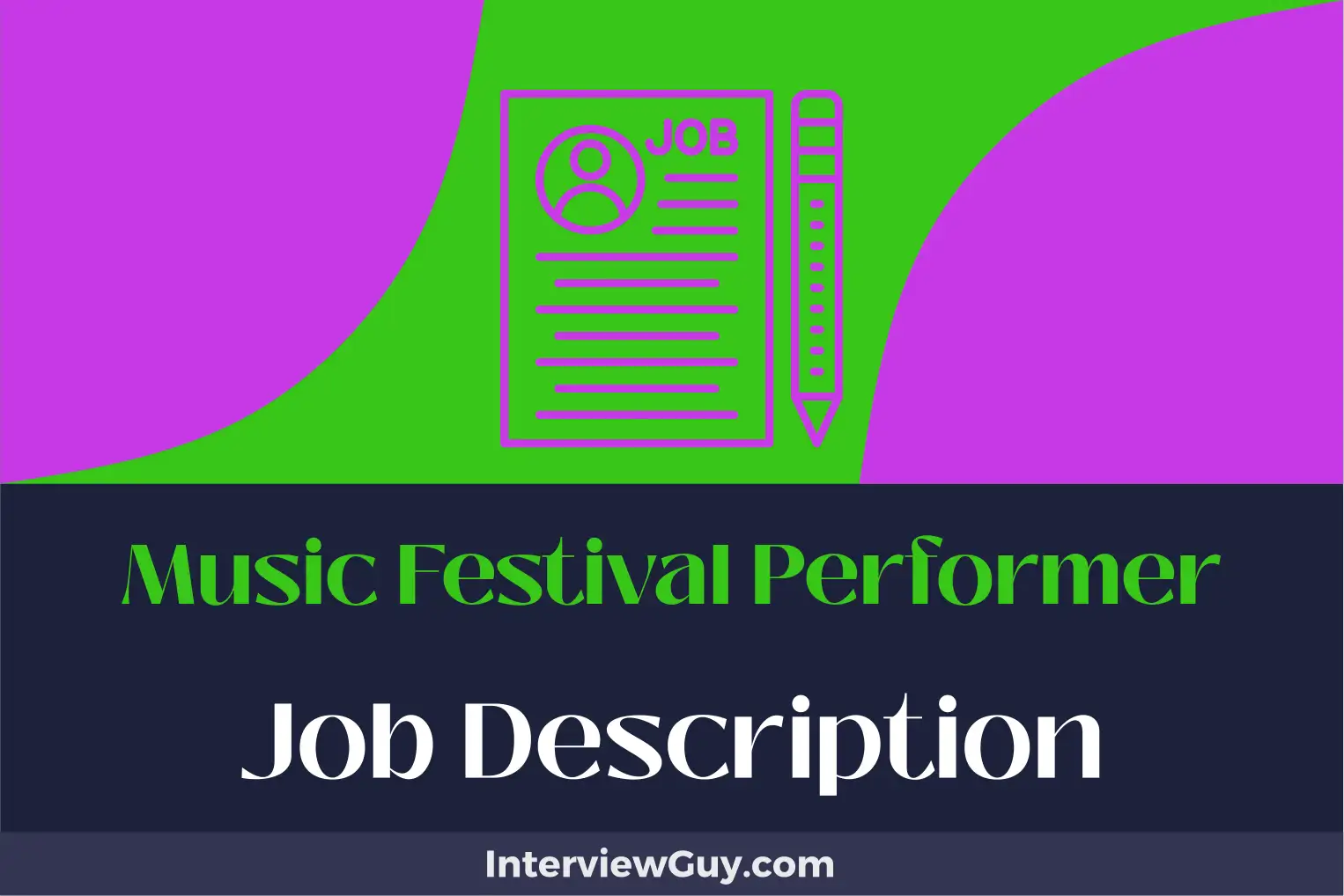 music festival performer job description