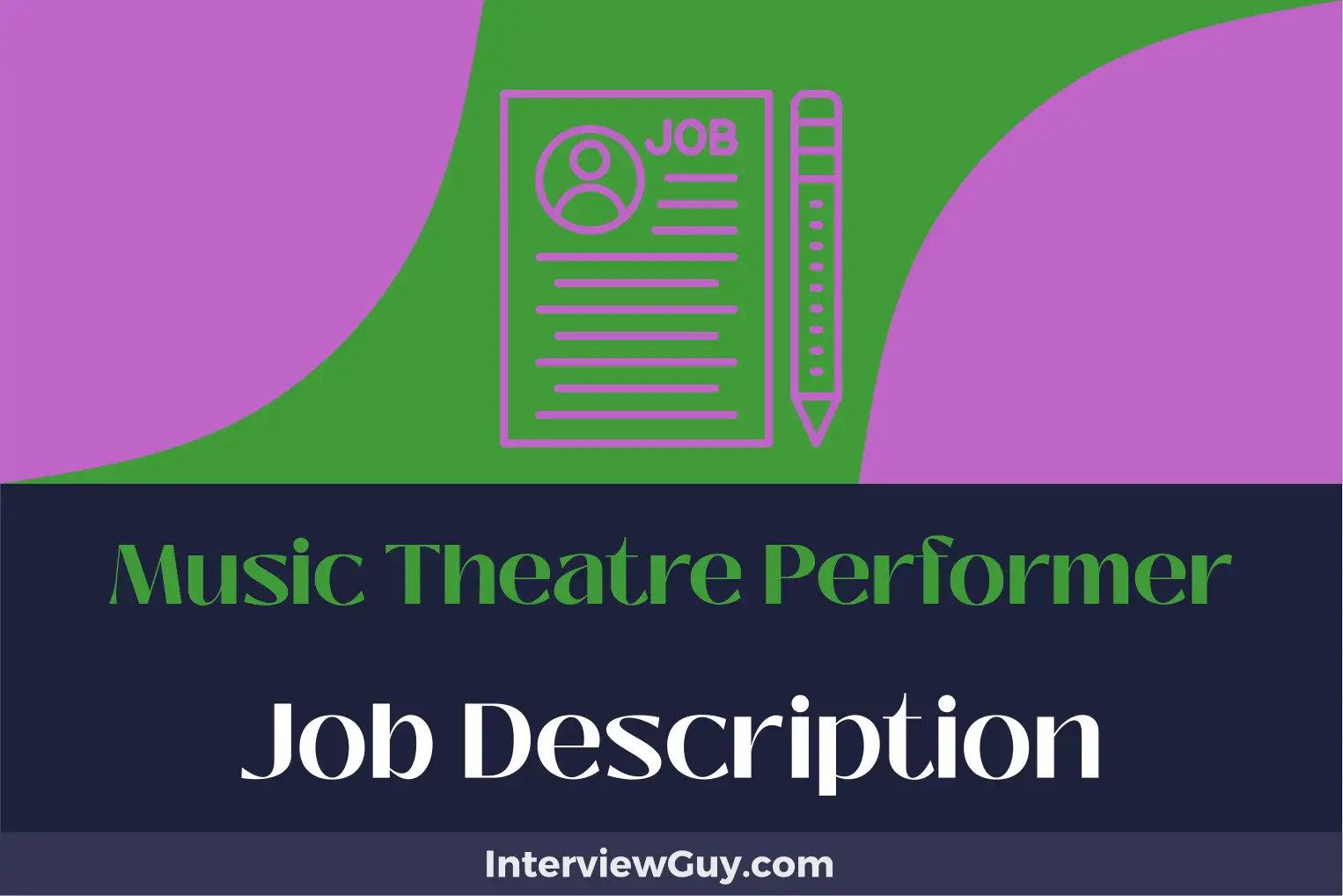 music theatre performer job description