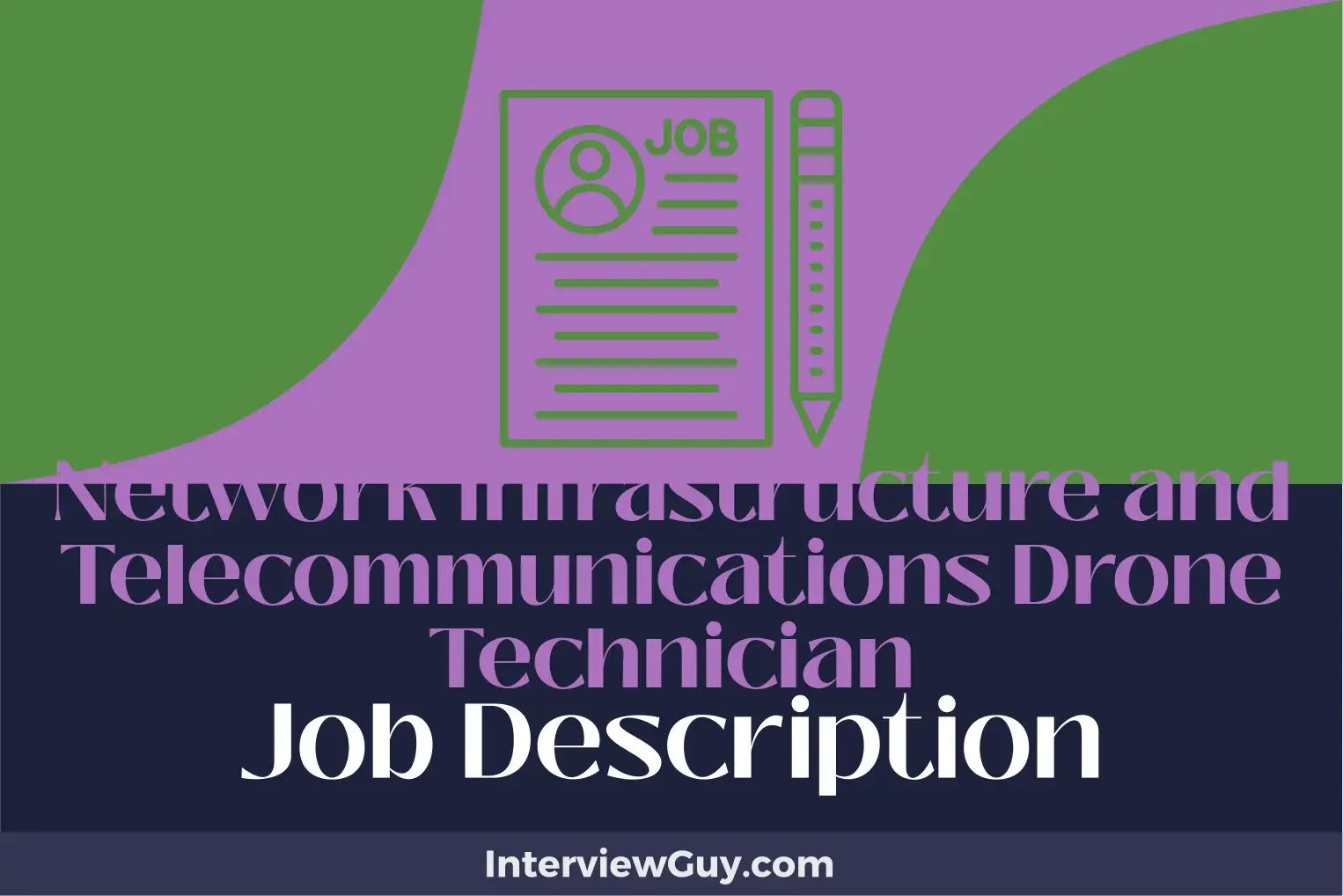 network infrastructure and telecommunications drone technician job description