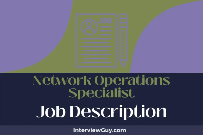 network operations specialist job description