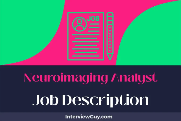 neuroimaging analyst job description