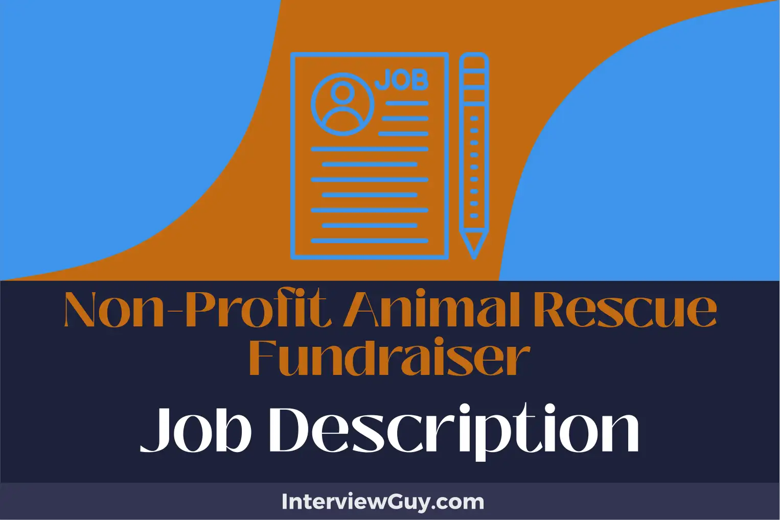 non-profit animal rescue fundraiser job description