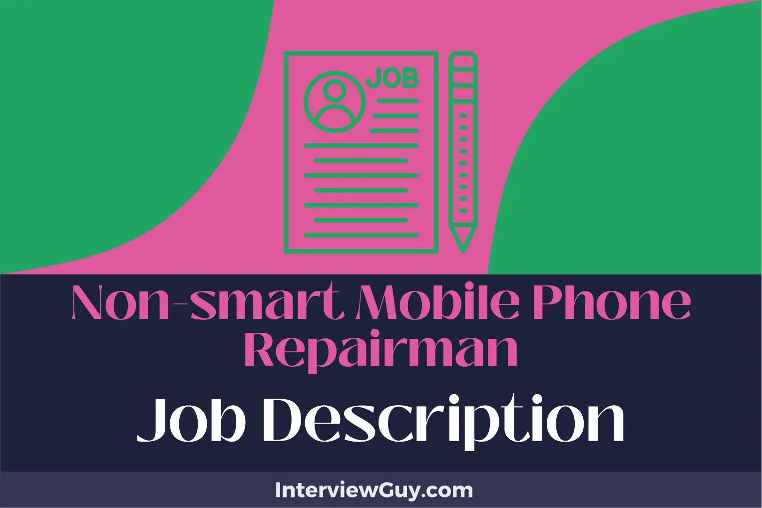 non-smart mobile phone repairman job description