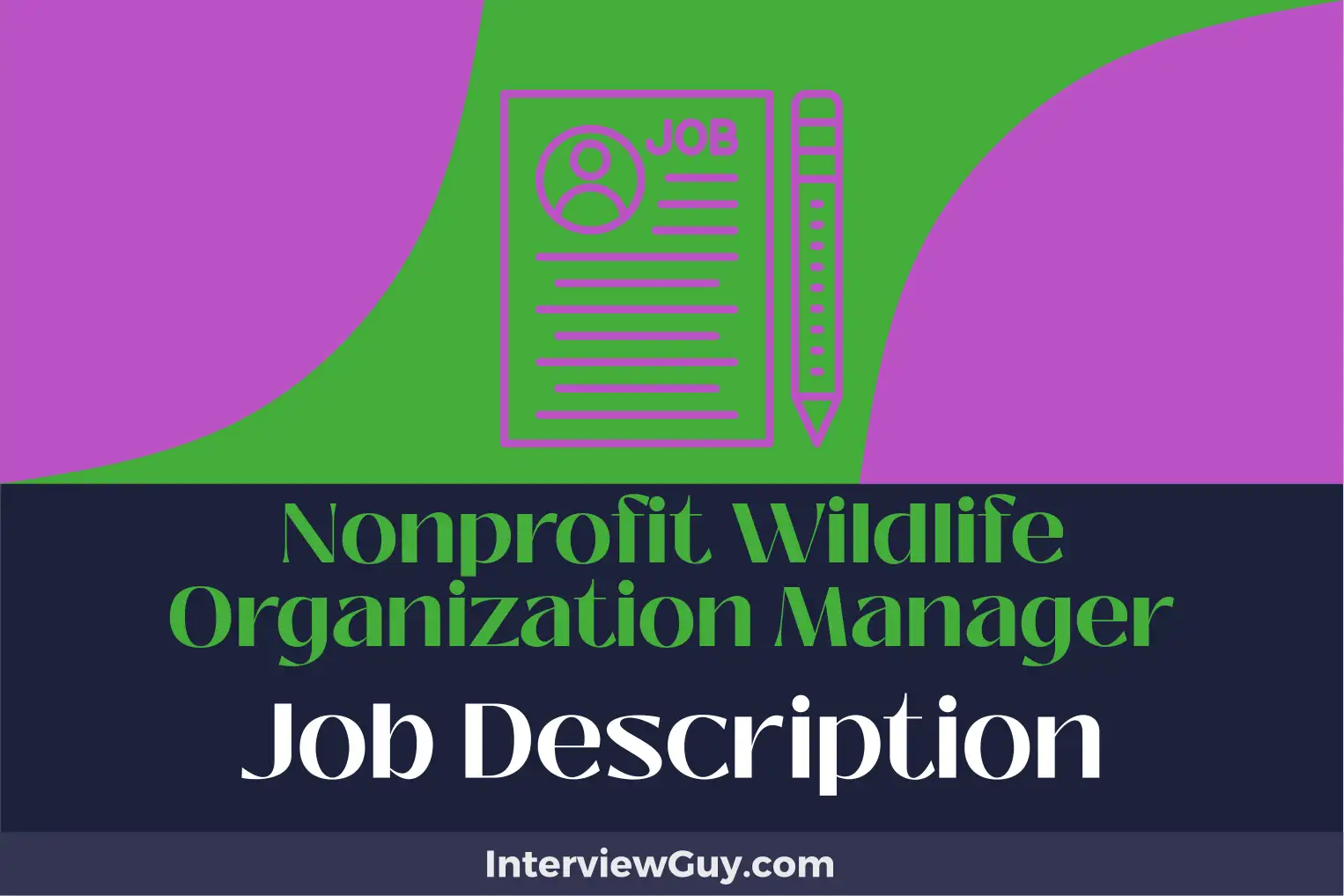 nonprofit wildlife organization manager job description