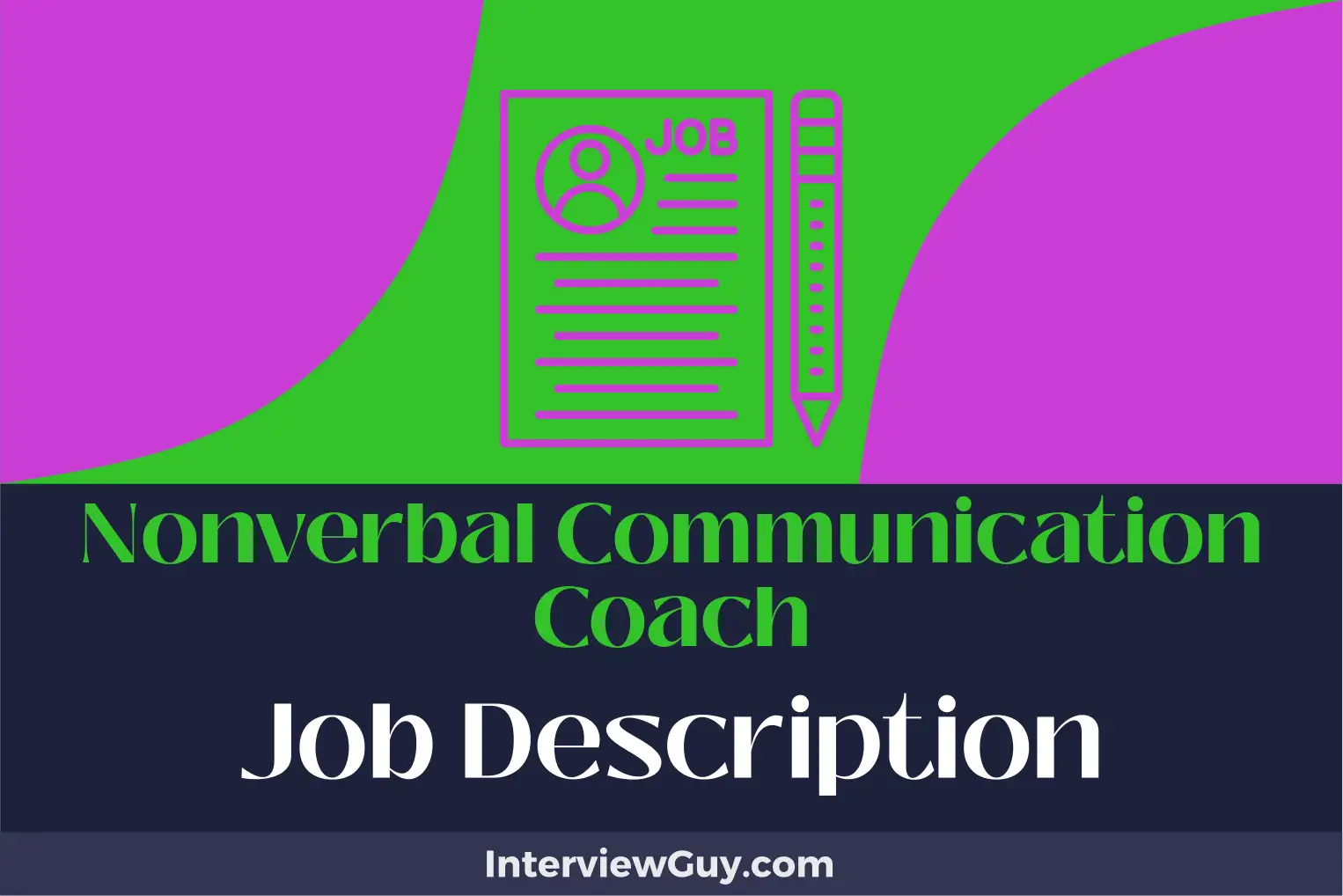 nonverbal communication coach job description