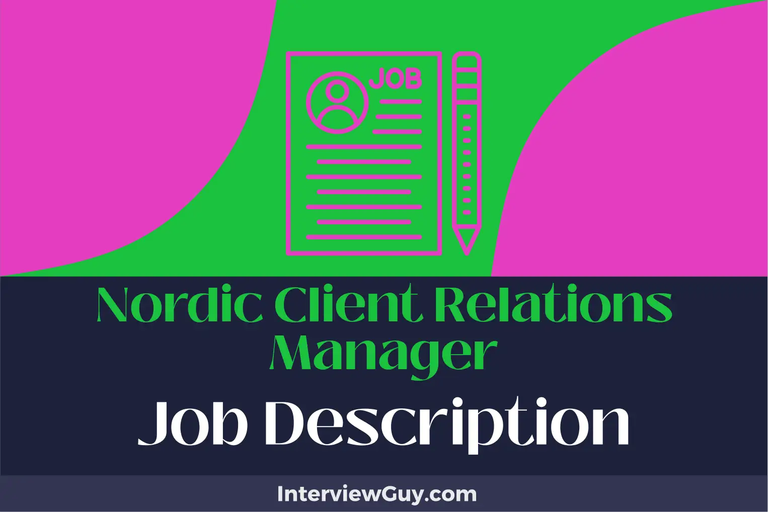 nordic client relations manager job description