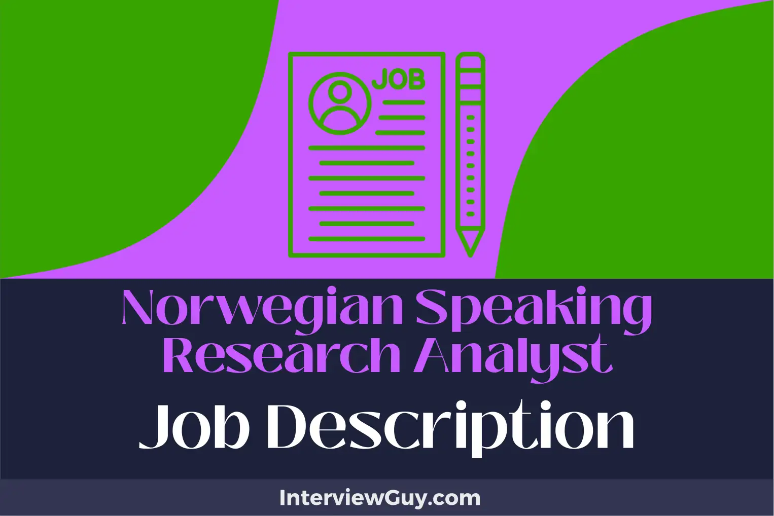 norwegian speaking research analyst job description