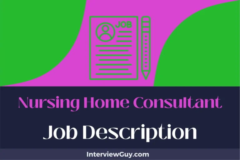 nursing home consultant job description