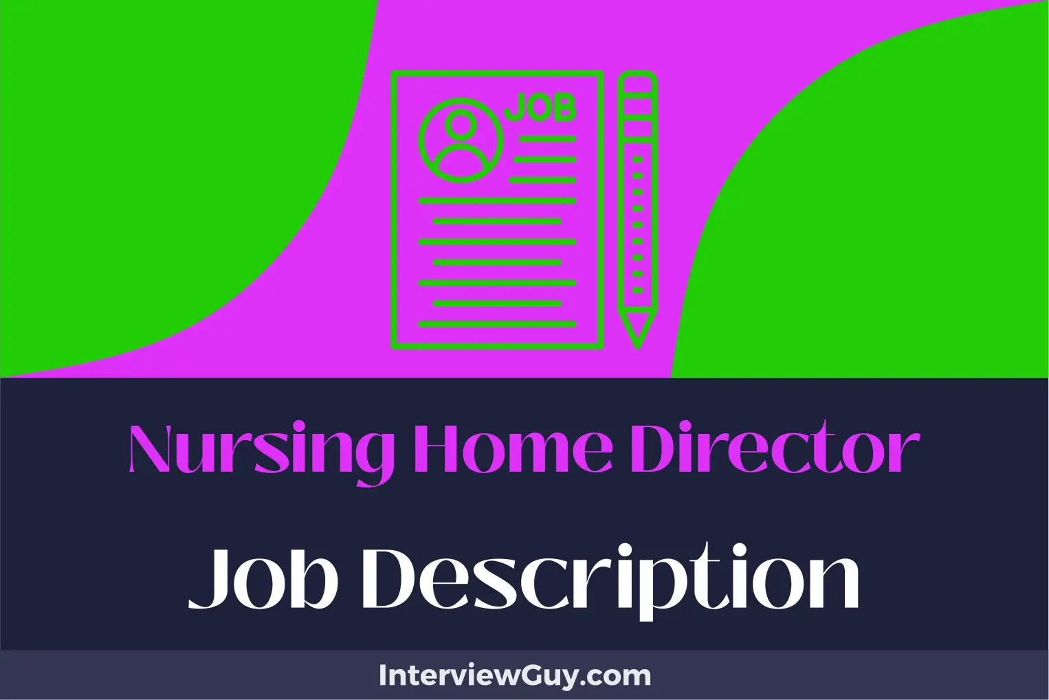 nursing home director job description