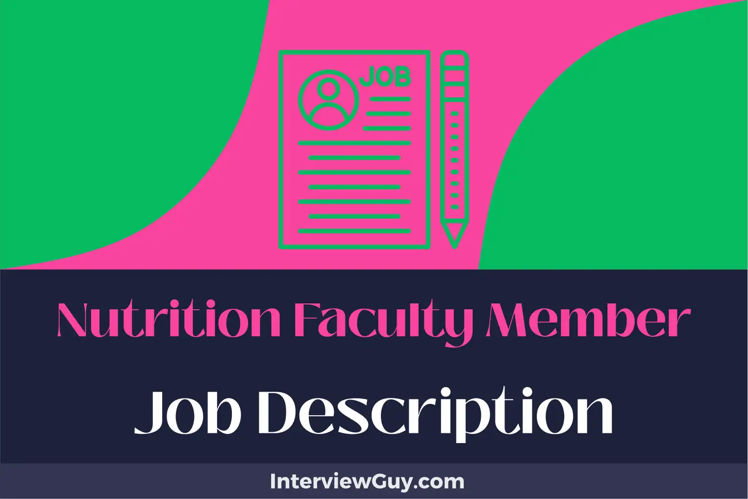 nutrition faculty member job description