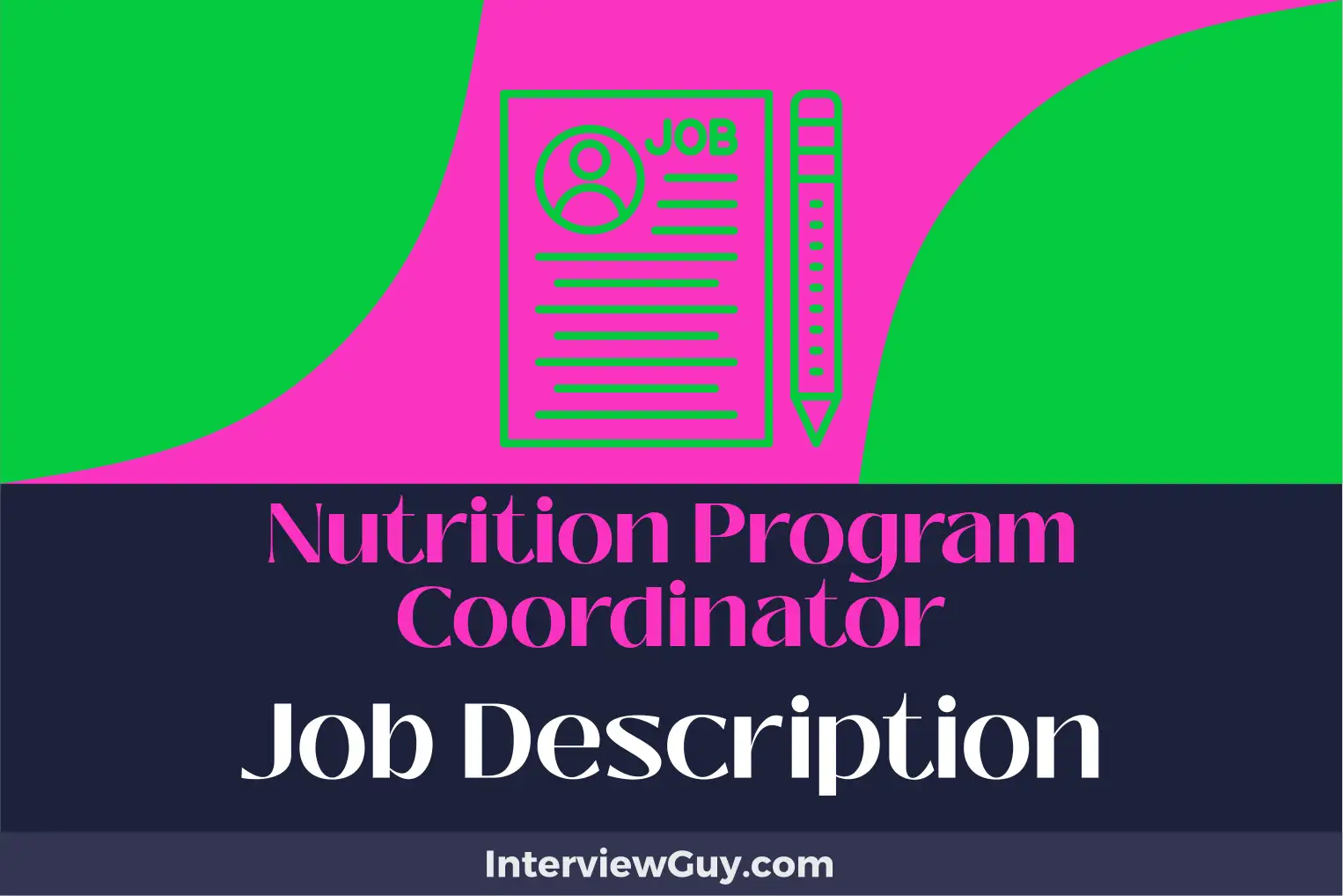 nutrition program coordinator job description