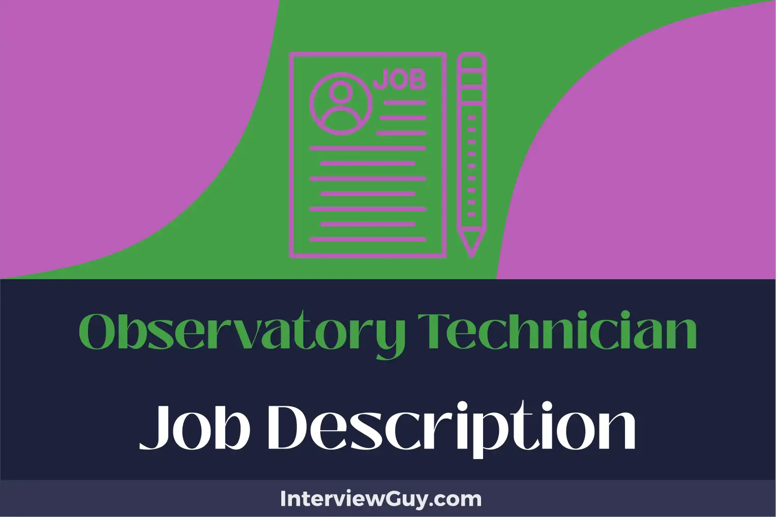 observatory technician job description