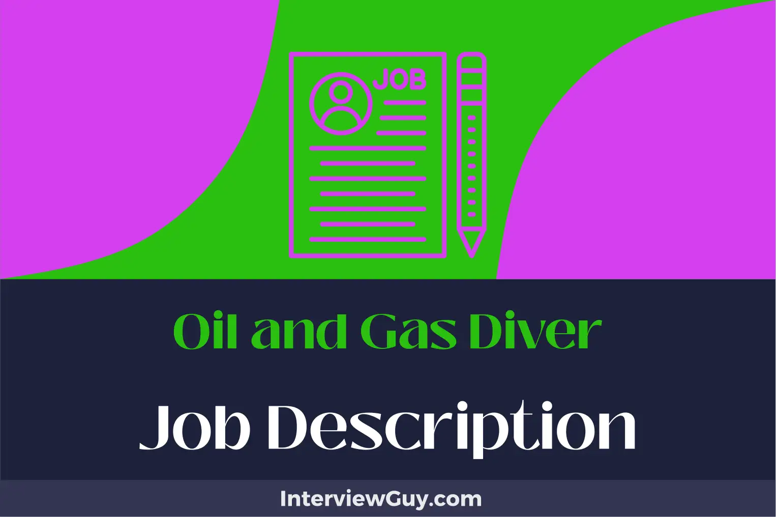 oil and gas diver job description