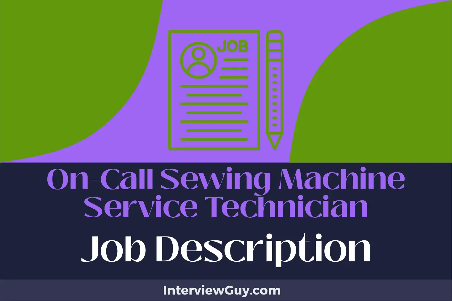 on-call sewing machine service technician job description