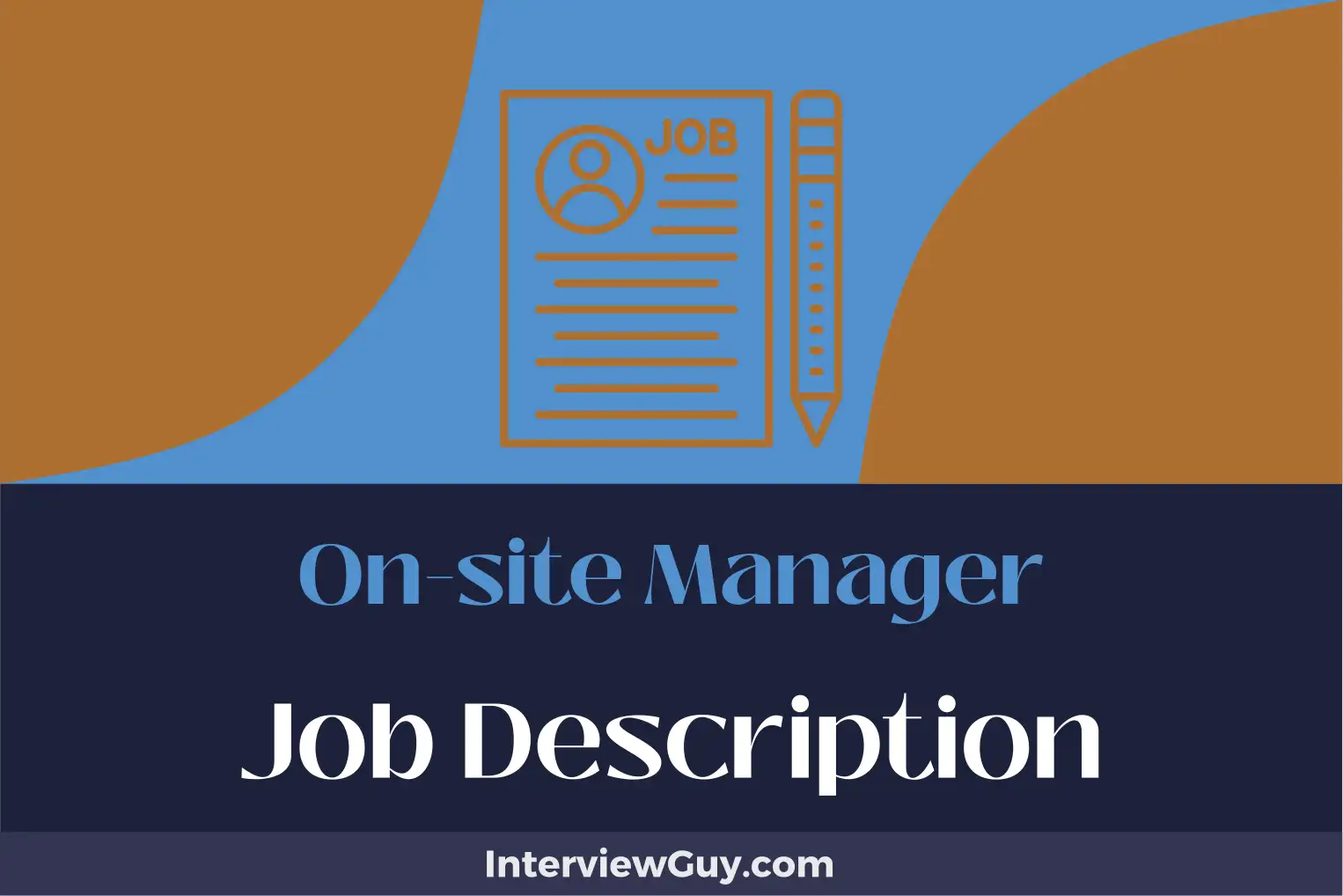 on-site manager job description