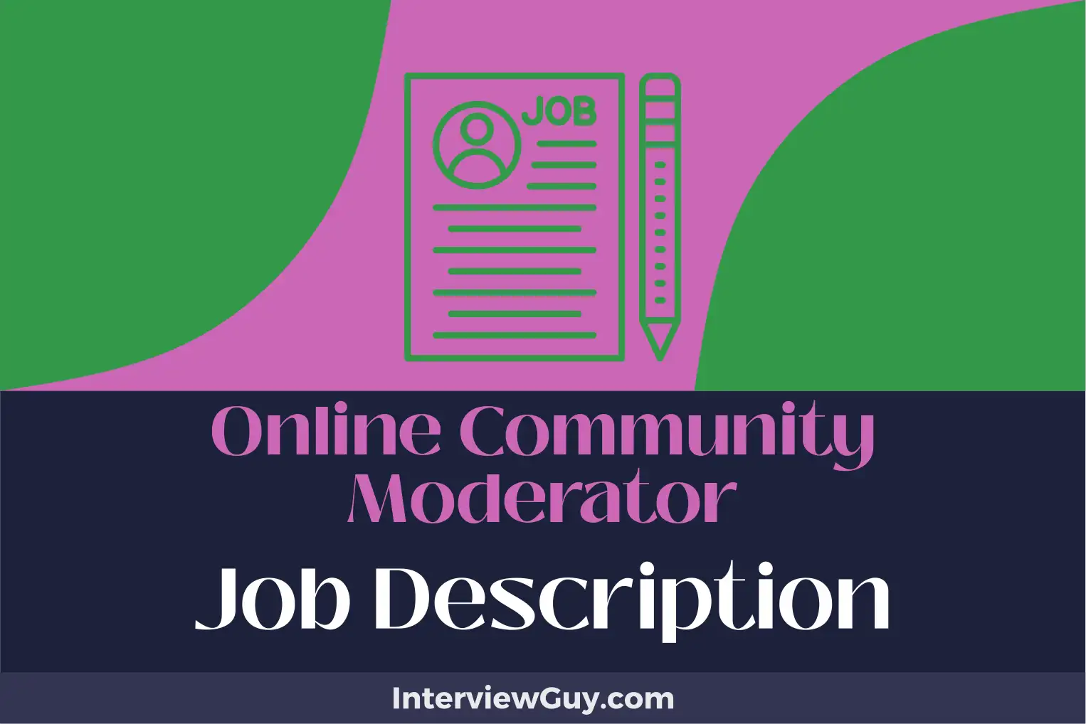 online community moderator job description