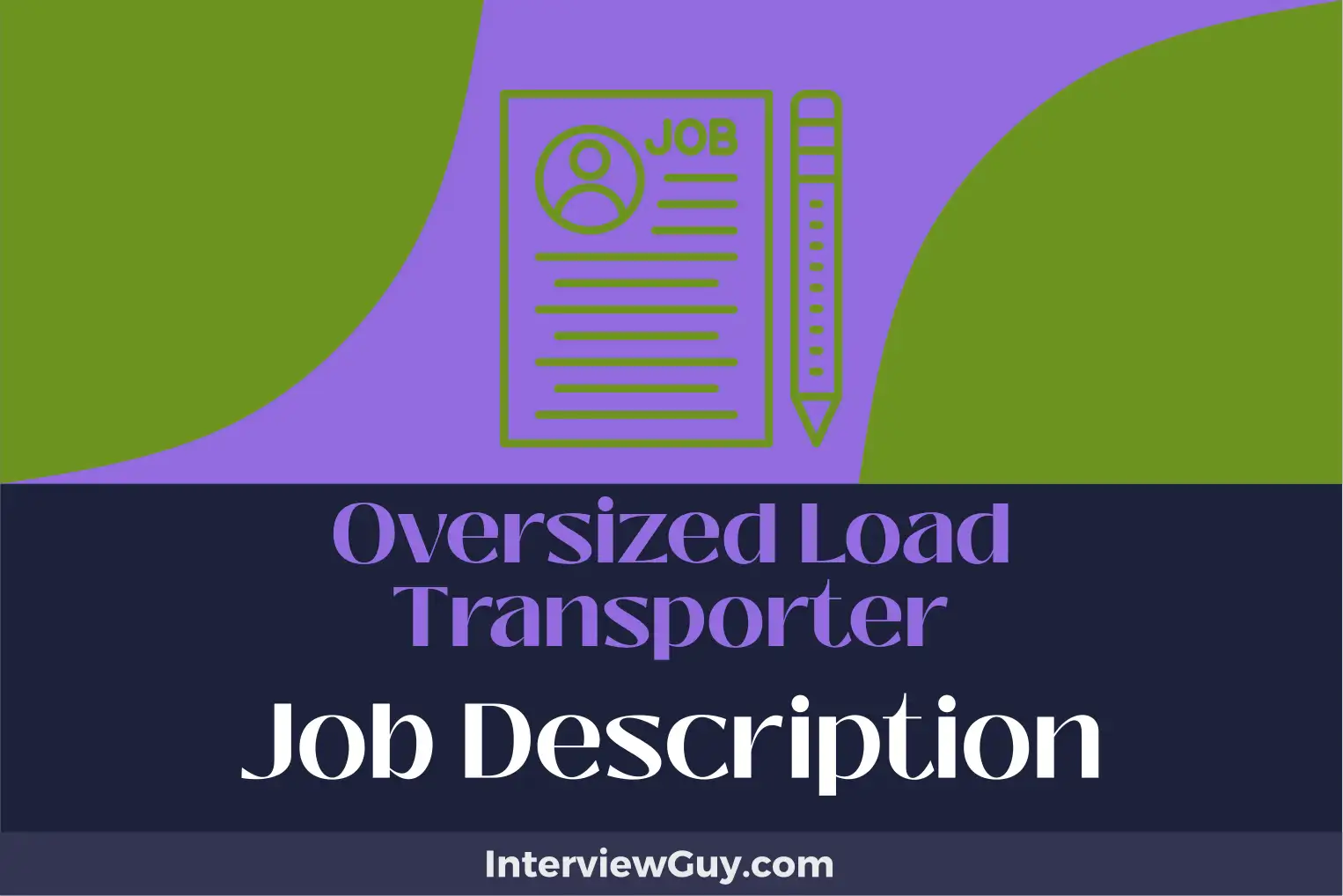 oversized load transporter job description