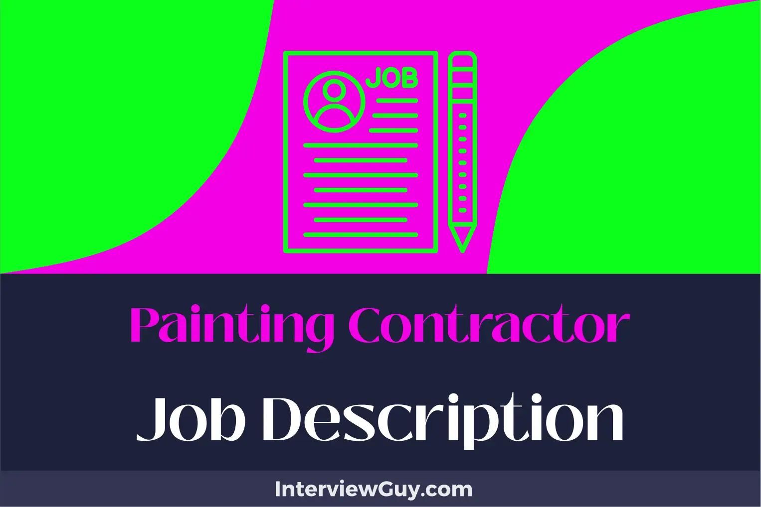painting contractor job description